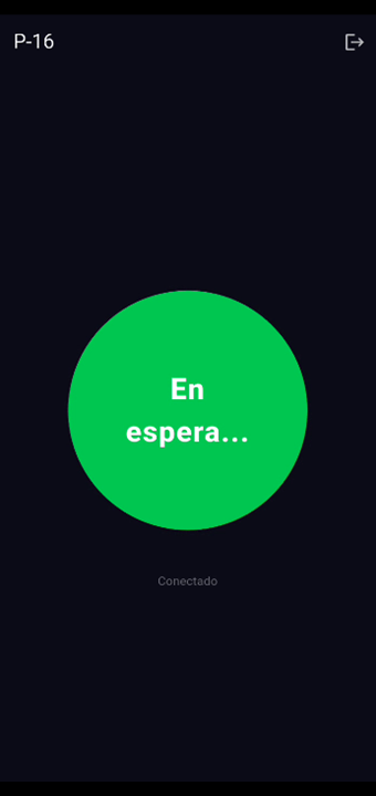 App Llamadas - pantalla en espera