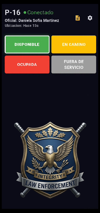 App Patrulla - dashboard de estatus